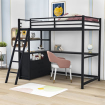 Bain twin loft bed with on sale desk and drawers isabelle & max